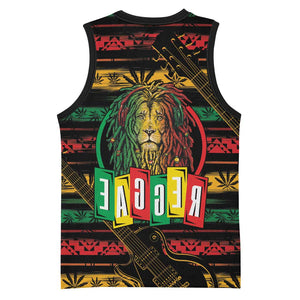 International Reggae Day Basketball Jersey Rastafarian Lion Legend of Reggae - African Pride