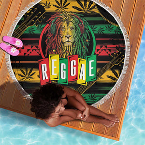 International Reggae Day Beach Blanket Rastafarian Lion Legend of Reggae