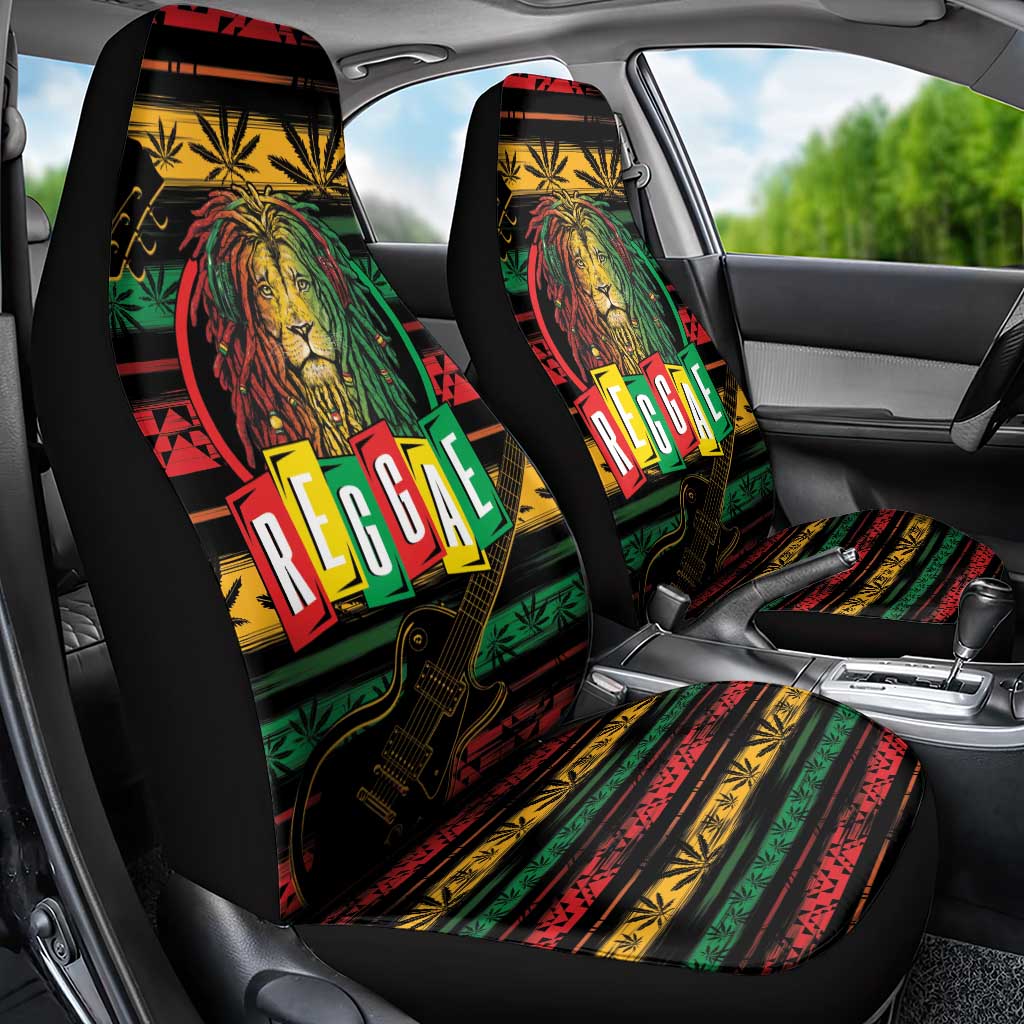 International Reggae Day Car Seat Cover Rastafarian Lion Legend of Reggae