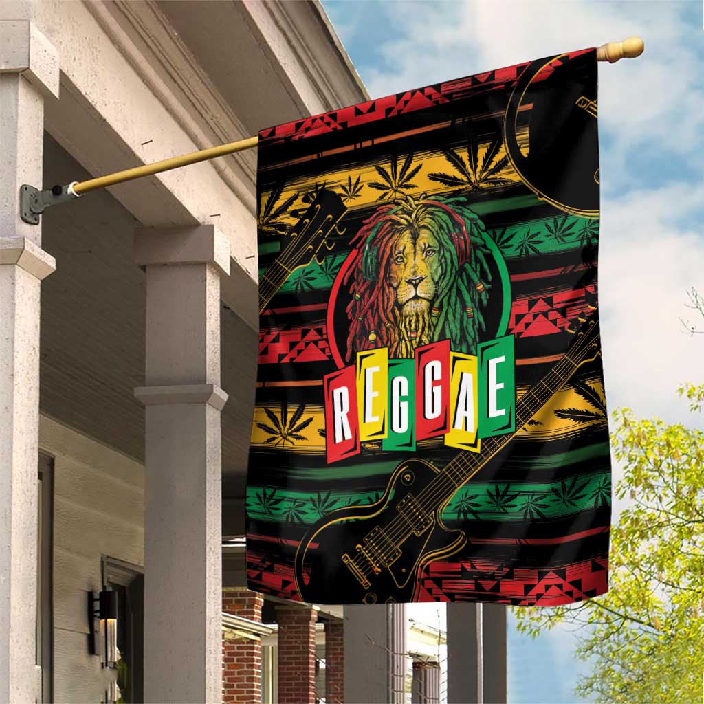 International Reggae Day Garden Flag Rastafarian Lion Legend of Reggae ...