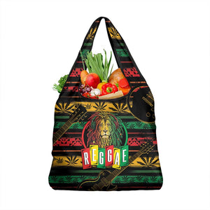 International Reggae Day Grocery Bag Rastafarian Lion Legend of Reggae