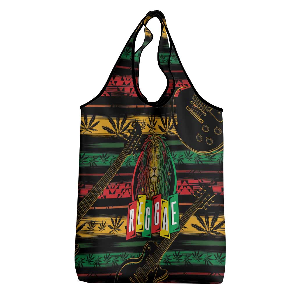 International Reggae Day Grocery Bag Rastafarian Lion Legend of Reggae