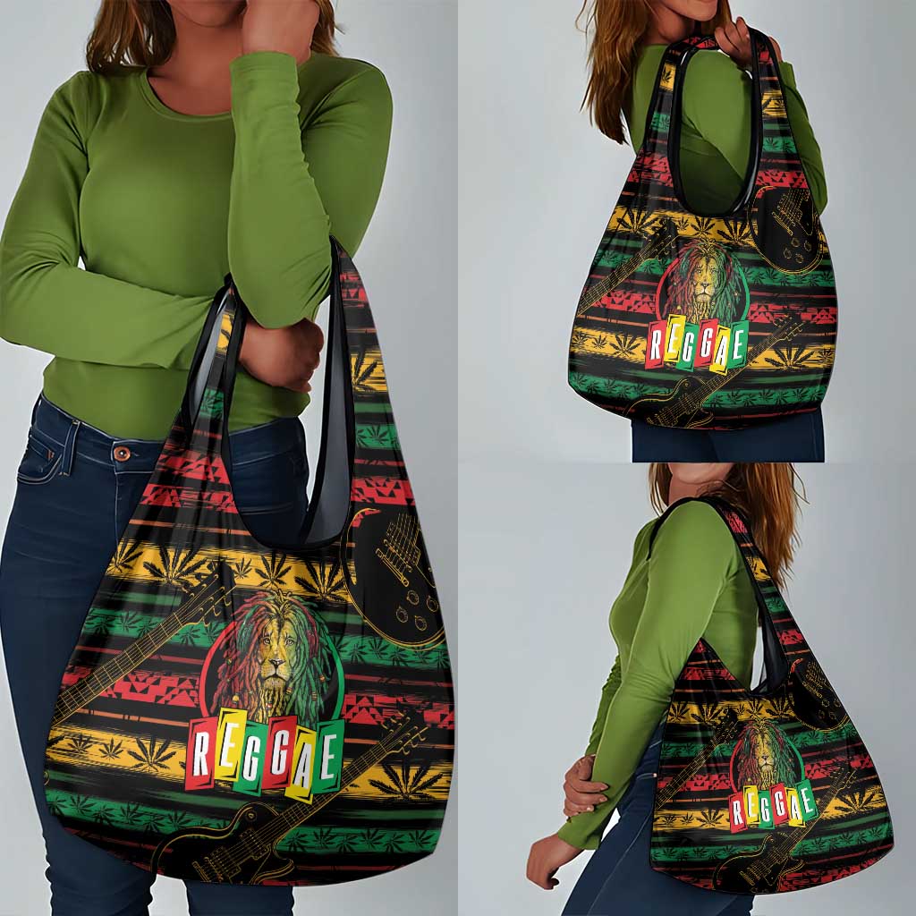 International Reggae Day Grocery Bag Rastafarian Lion Legend of Reggae