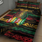 International Reggae Day Quilt Bed Set Rastafarian Lion Legend of Reggae