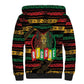 International Reggae Day Sherpa Hoodie Rastafarian Lion Legend of Reggae