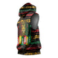 International Reggae Day Sleeveless Hoodie Rastafarian Lion Legend of Reggae - African Pride