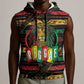 International Reggae Day Sleeveless Hoodie Rastafarian Lion Legend of Reggae - African Pride