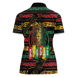International Reggae Day Women Polo Shirt Rastafarian Lion Legend of Reggae