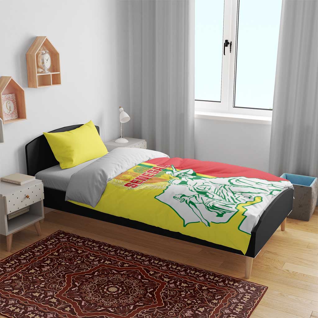 Senegal Independence Day Bedding Set - Un Peuple, Un But, Une Foi, 64th Anniversary
