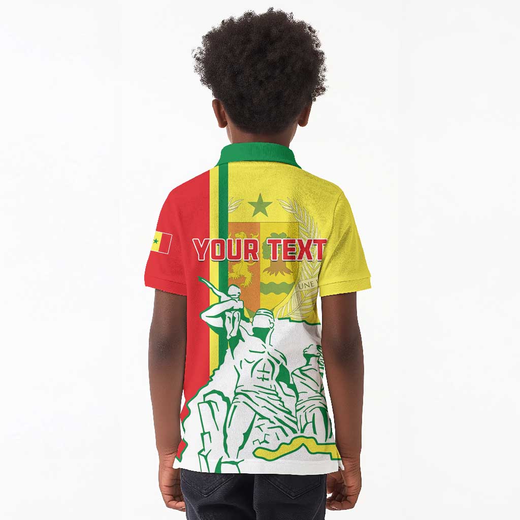 Senegal Independence Day Kid Polo Shirt - Un Peuple, Un But, Une Foi, 64th Anniversary