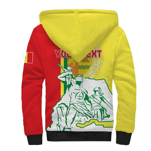 Senegal Independence Day Sherpa Hoodie - Un Peuple, Un But, Une Foi, 64th Anniversary