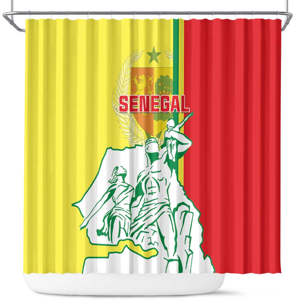 Senegal Independence Day Shower Curtain - Un Peuple, Un But, Une Foi, 64th Anniversary