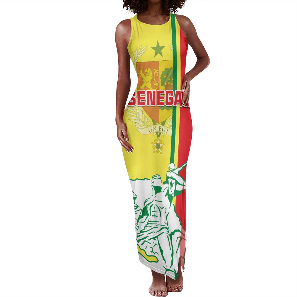 Senegal Independence Day Tank Maxi Dress - Un Peuple, Un But, Une Foi, 64th Anniversary