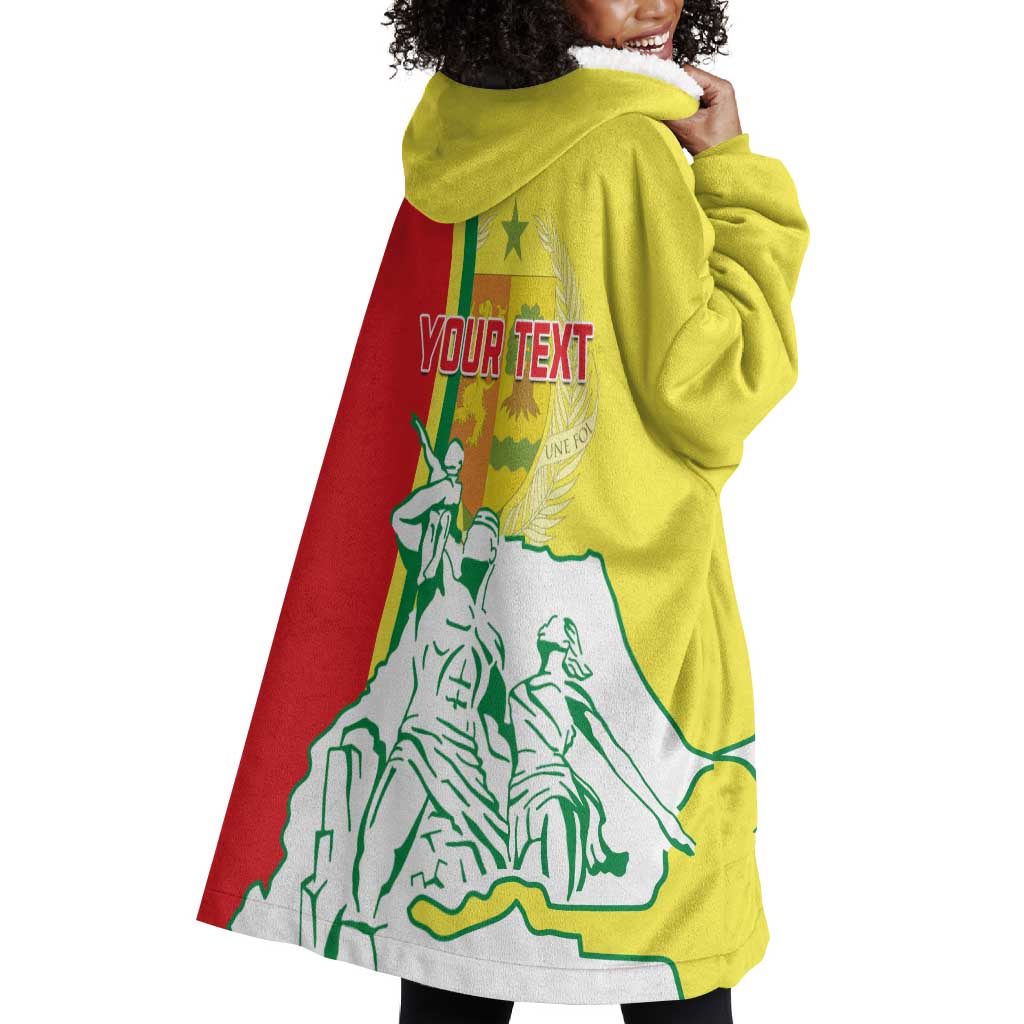 Senegal Independence Day Wearable Blanket Hoodie - Un Peuple, Un But, Une Foi, 64th Anniversary