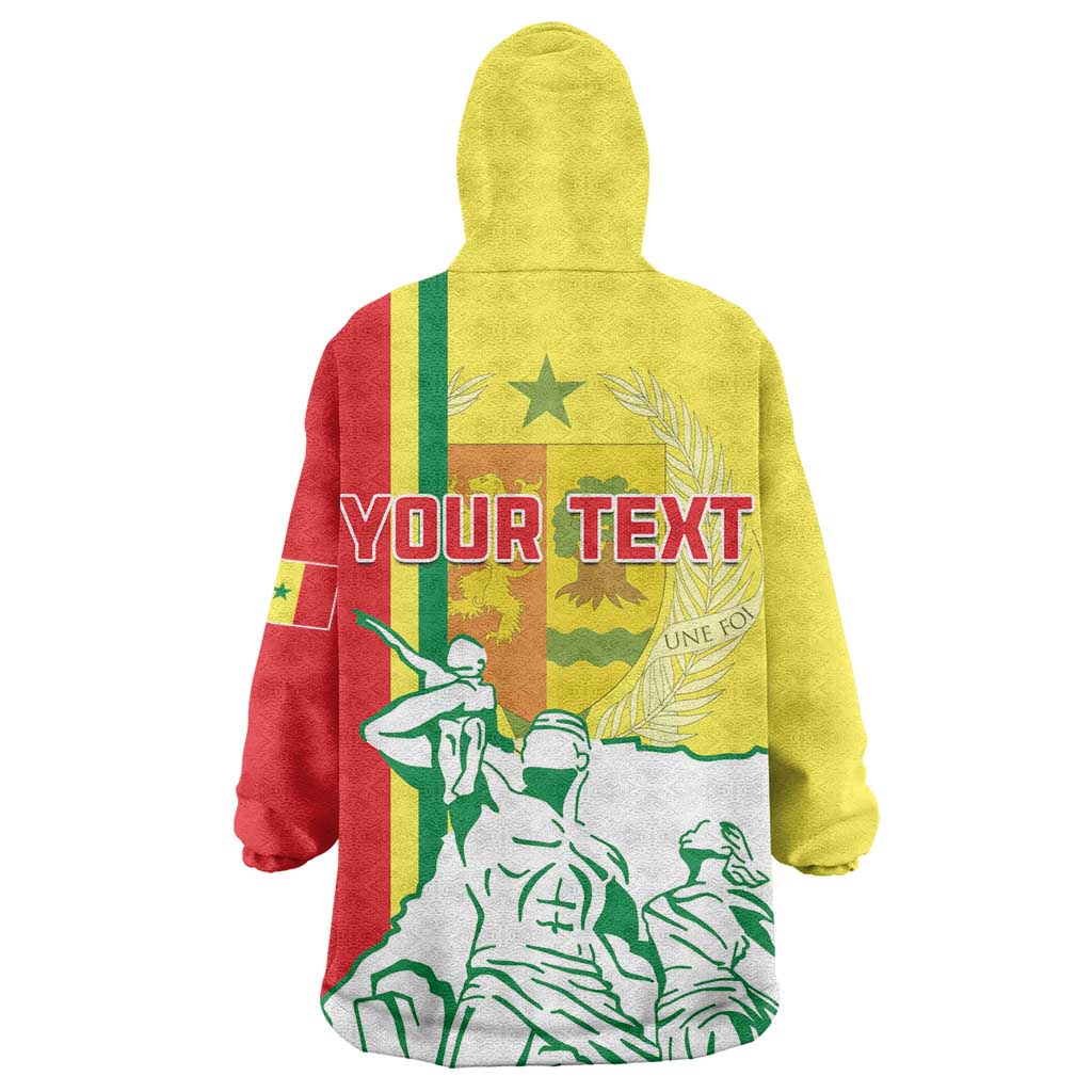 Senegal Independence Day Wearable Blanket Hoodie - Un Peuple, Un But, Une Foi, 64th Anniversary