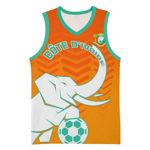 Ivory Coast Football Basketball Jersey - Go Les Elephants - African Pride
