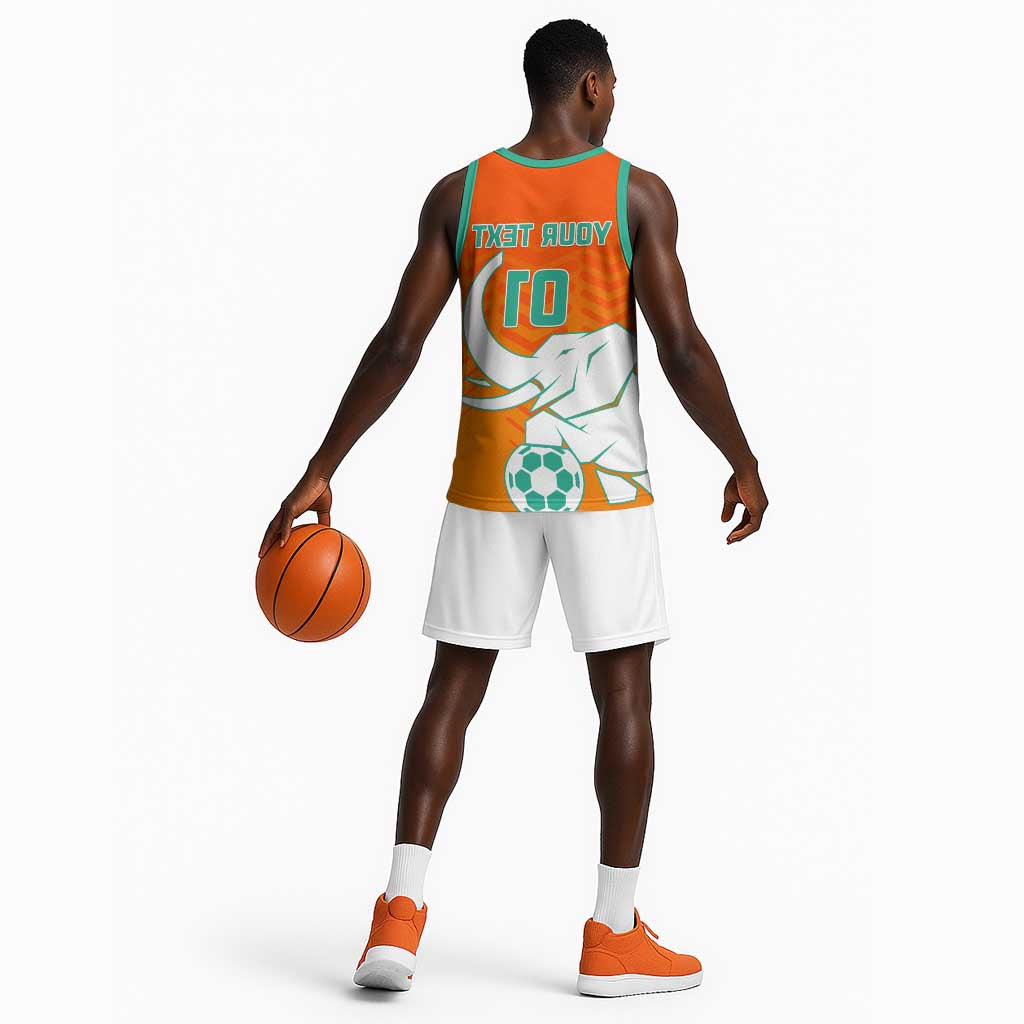 Ivory Coast Football Basketball Jersey - Go Les Elephants - African Pride