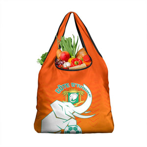 Ivory Coast Football Grocery Bag - Go Les Elephants