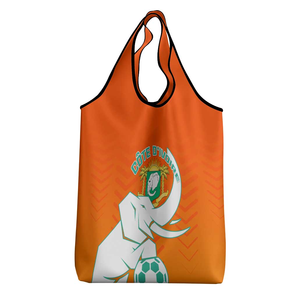 Ivory Coast Football Grocery Bag - Go Les Elephants