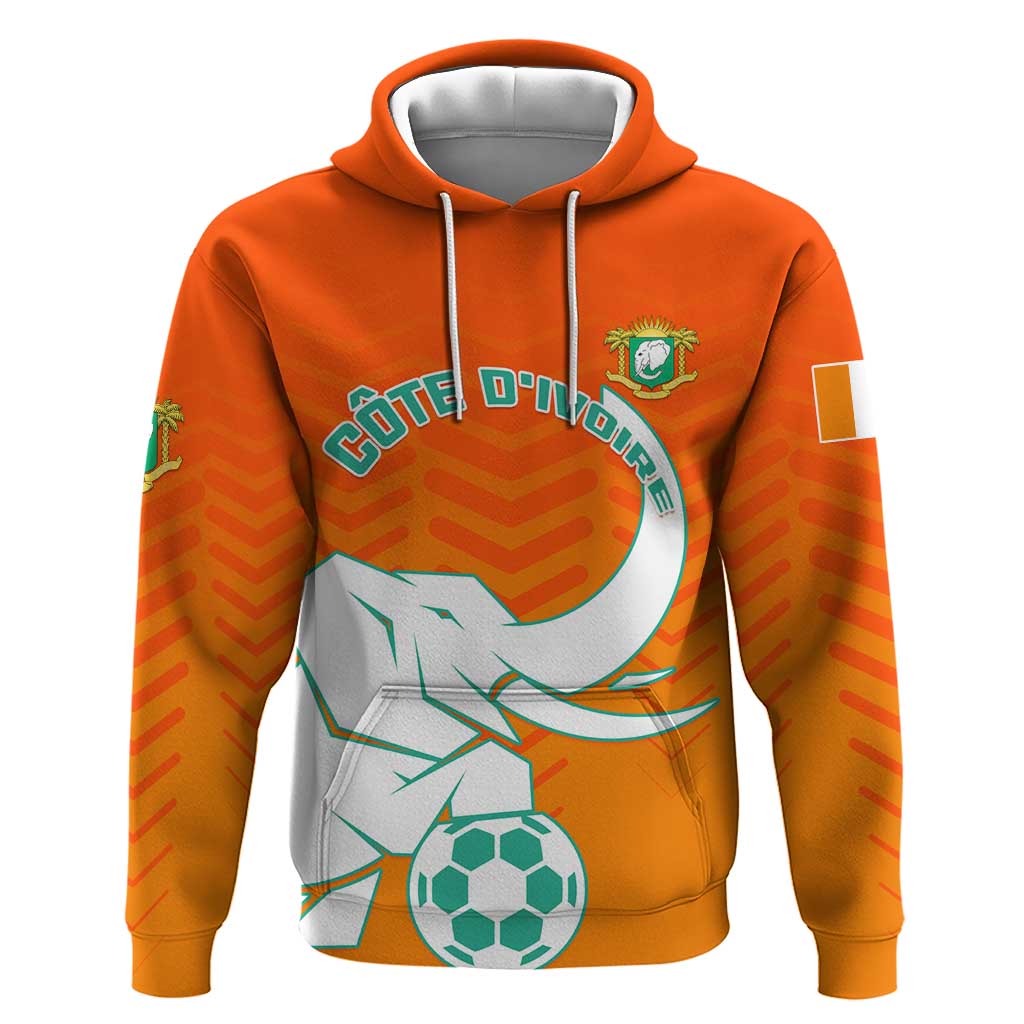 Ivory Coast Football Hoodie - Go Les Elephants