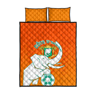 Ivory Coast Football Quilt Bed Set - Go Les Elephants