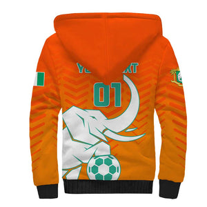Ivory Coast Football Sherpa Hoodie - Go Les Elephants