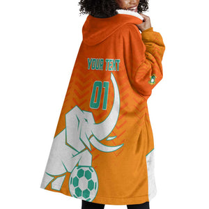 Ivory Coast Football Wearable Blanket Hoodie - Go Les Elephants