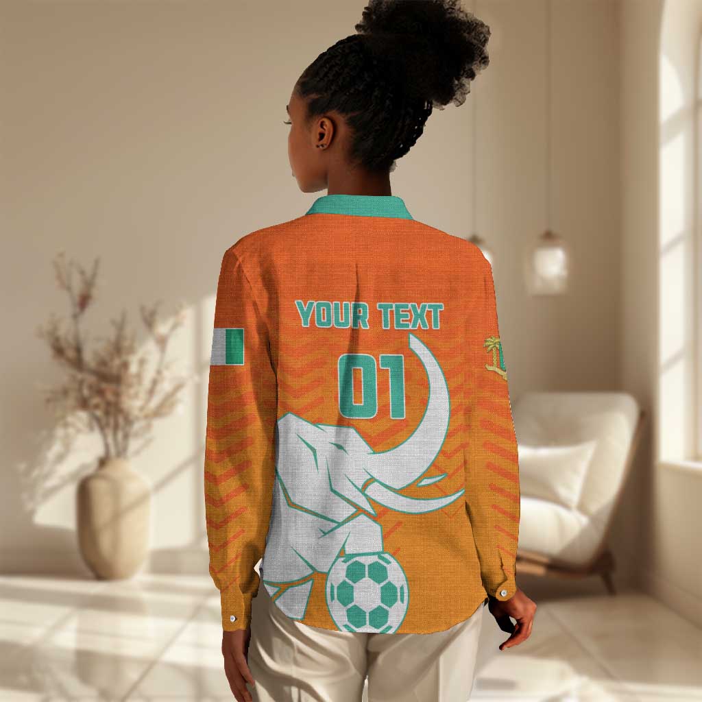 Ivory Coast Football Women Casual Shirt - Go Les Elephants LT01