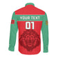 Morocco Football Long Sleeve Button Shirt - Go The Atlas Lions