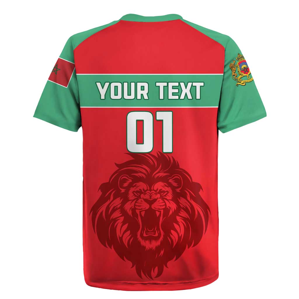 Morocco Football Rugby Jersey - Go The Atlas Lions