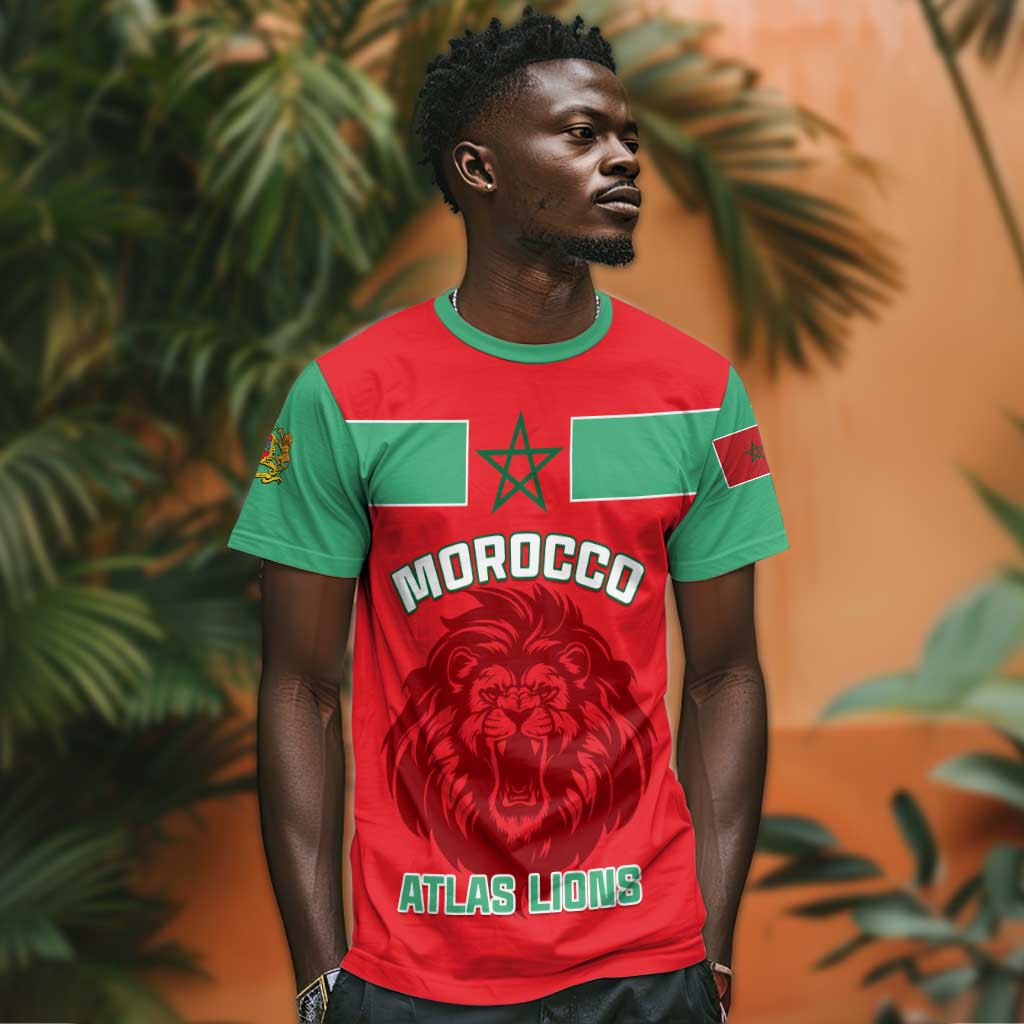 Morocco Football T shirt - Go The Atlas Lions