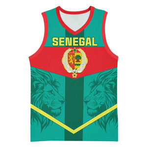 Support the Lions of Teranga - Senegal Football Basketball Jersey - African Pride
