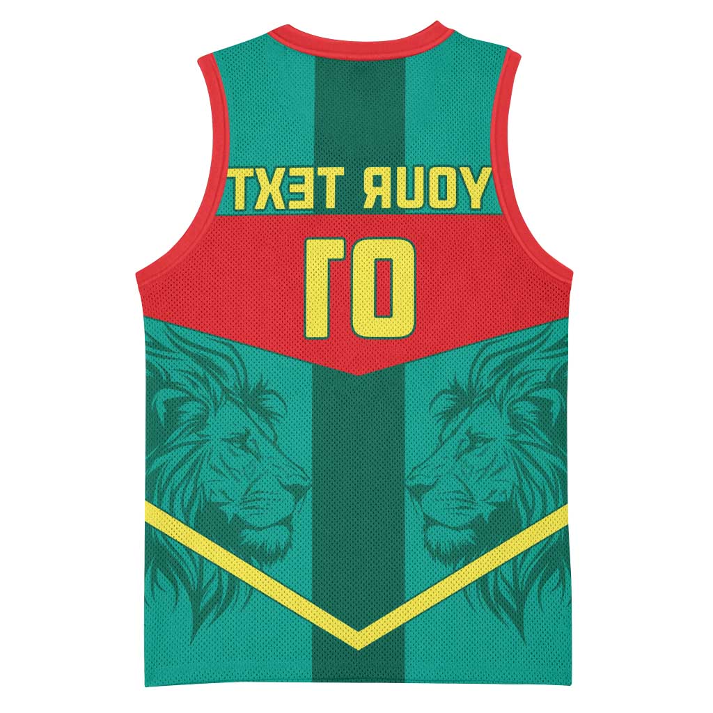 Support the Lions of Teranga - Senegal Football Basketball Jersey - African Pride