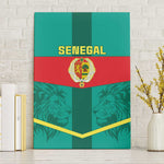 Support the Lions of Teranga - Senegal Football Canvas Wall Art