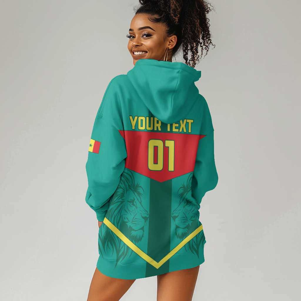 Support the Lions of Teranga - Senegal Football Hoodie Dress