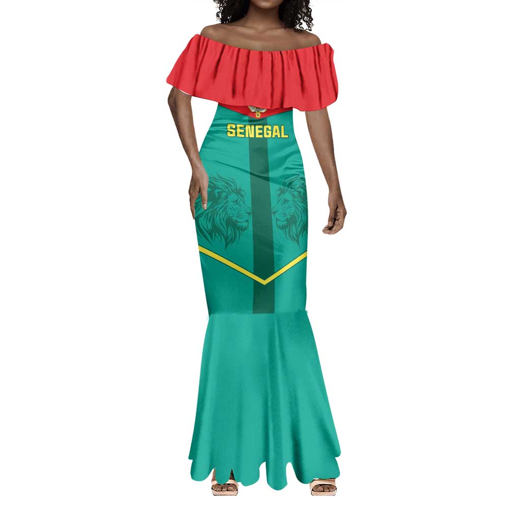 Support the Lions of Teranga - Senegal Football Mermaid Dress