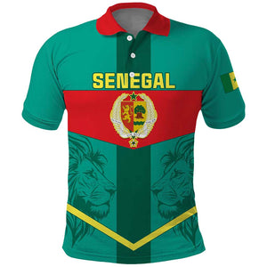 Support the Lions of Teranga - Senegal Football Polo Shirt