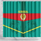 Support the Lions of Teranga - Senegal Football Shower Curtain