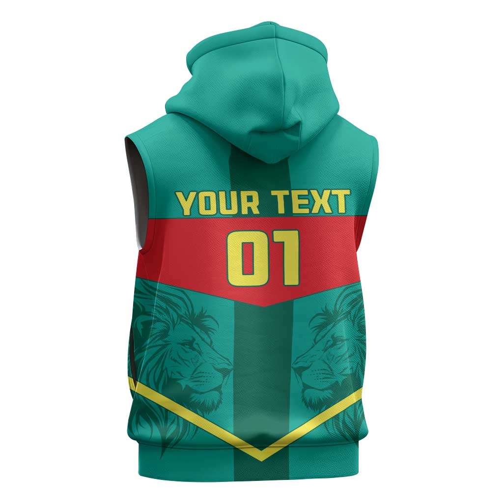 Support the Lions of Teranga - Senegal Football Sleeveless Hoodie - African Pride
