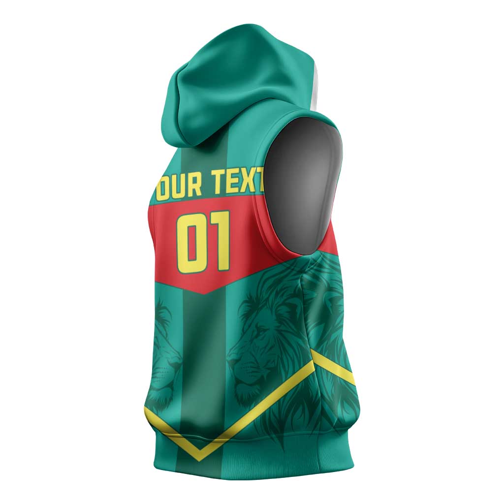 Support the Lions of Teranga - Senegal Football Sleeveless Hoodie - African Pride