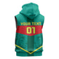 Support the Lions of Teranga - Senegal Football Sleeveless Zip Hoodie - African Pride