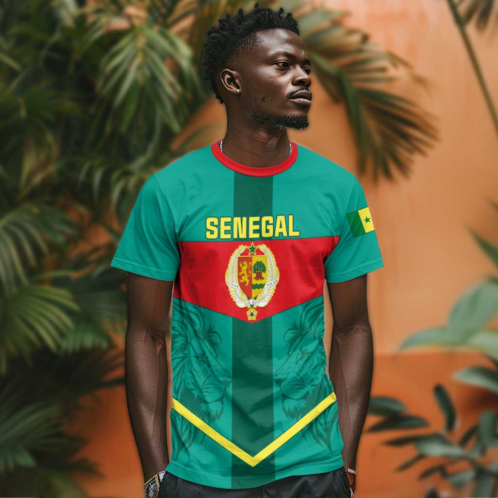 Support the Lions of Teranga - Senegal Football T shirt