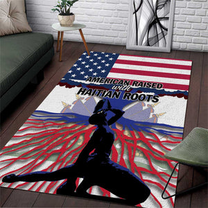 Afro Haiti Heritage Month 2025 Area Rug American Raised With Haitian Roots
