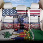 Afro Haiti Heritage Month 2025 Back Car Seat Cover American Raised With Haitian Roots
