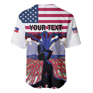 Afro Haiti Heritage Month 2025 Baseball Jersey American Raised With Haitian Roots