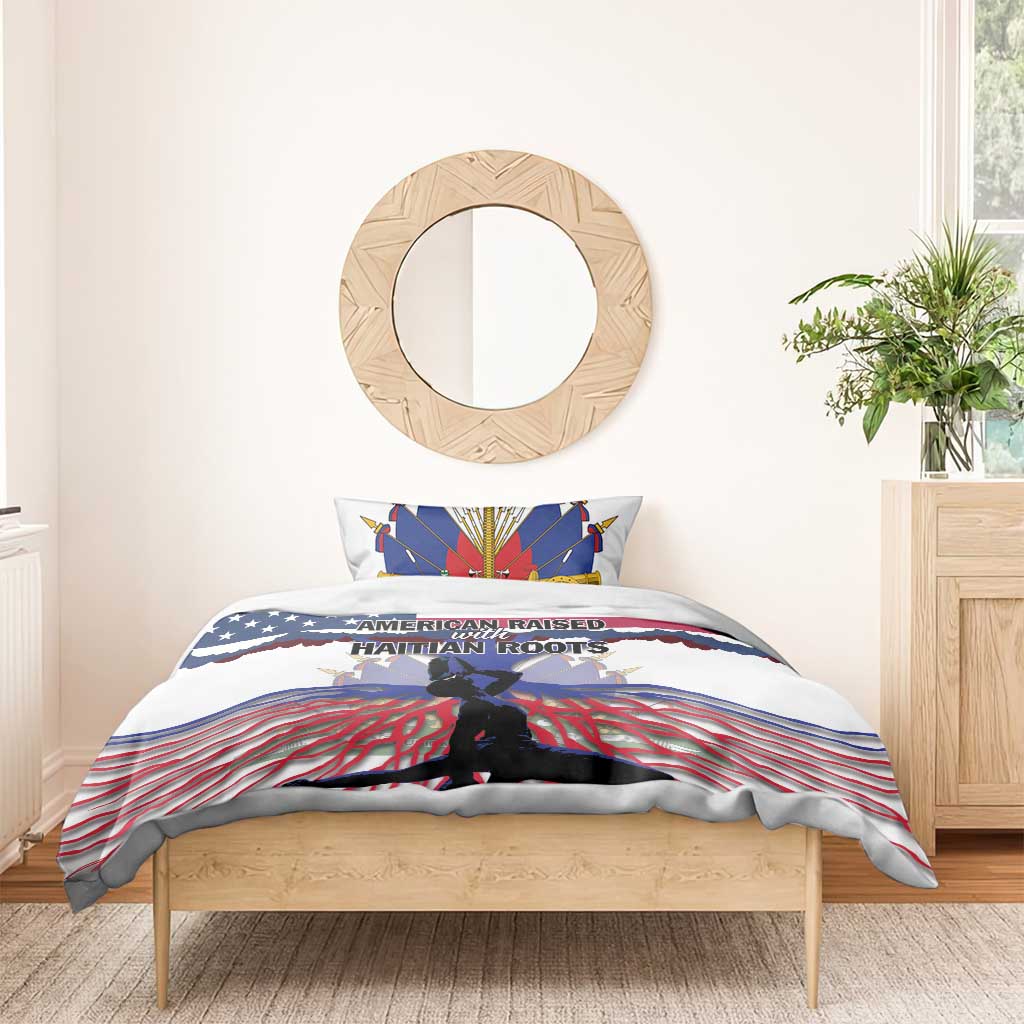 Afro Haiti Heritage Month 2025 Bedding Set American Raised With Haitian Roots