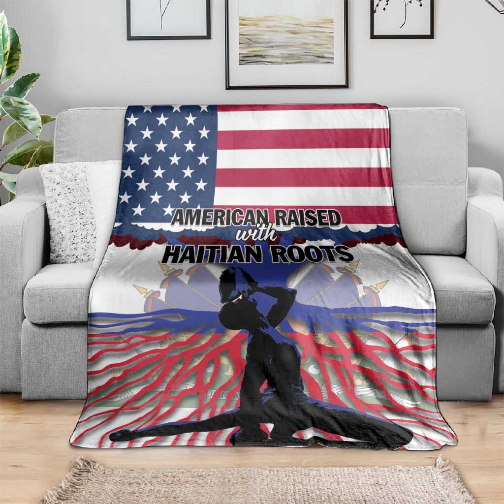 Afro Haiti Heritage Month 2025 Blanket American Raised With Haitian Roots