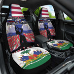 Afro Haiti Heritage Month 2025 Car Seat Cover American Raised With Haitian Roots