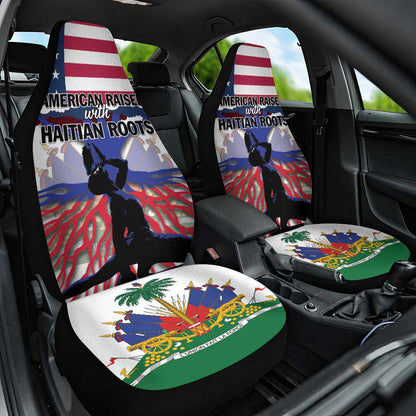 Afro Haiti Heritage Month 2025 Car Seat Cover American Raised With Haitian Roots