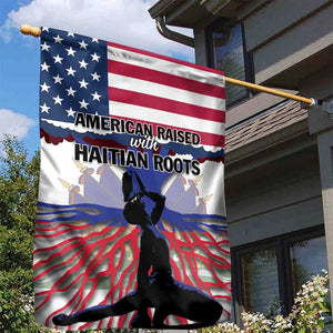 Afro Haiti Heritage Month 2025 Garden Flag American Raised With Haitian Roots